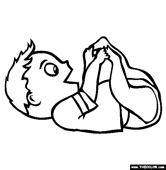 Hello Feet Coloring Page