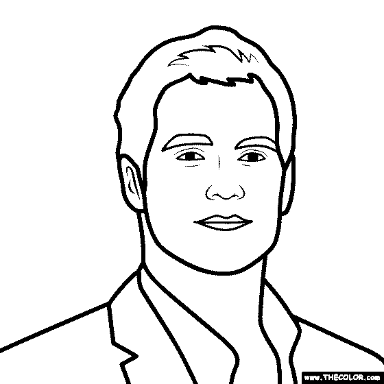 Famous Actor Coloring Pages