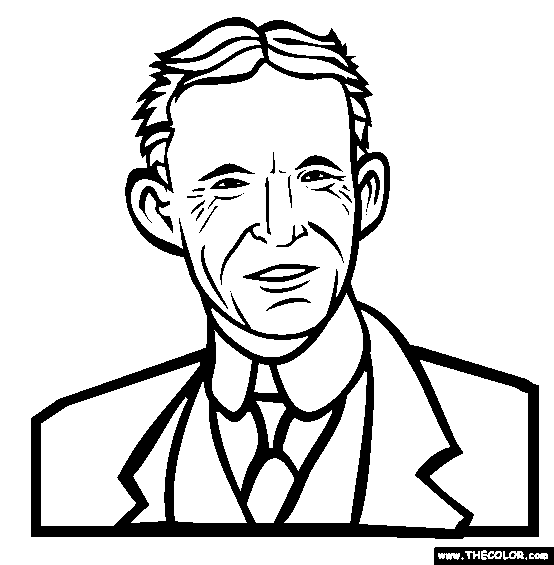 Henry Ford Coloring Page