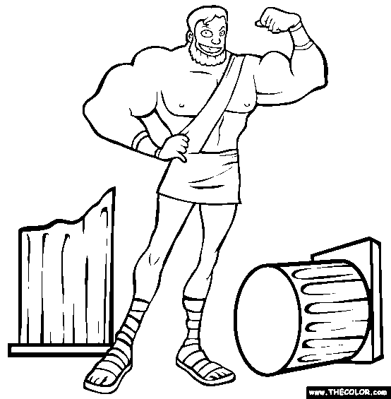Heracles Coloring Page