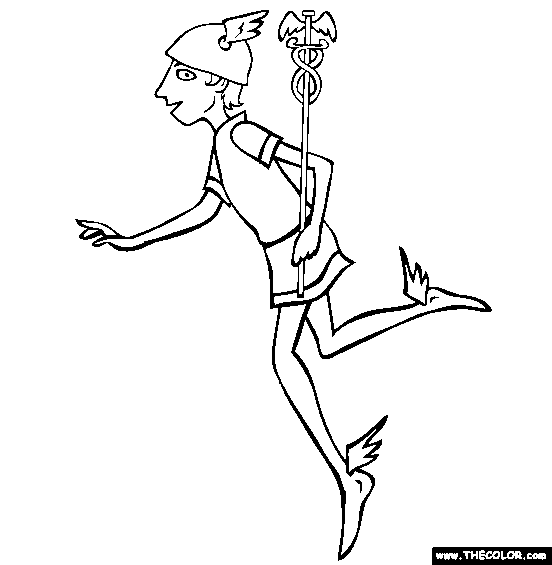 Hermes Coloring Page