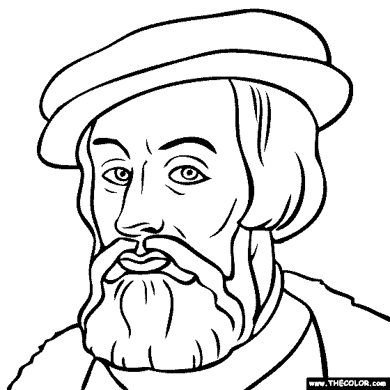 Hernando Cortes Coloring Page