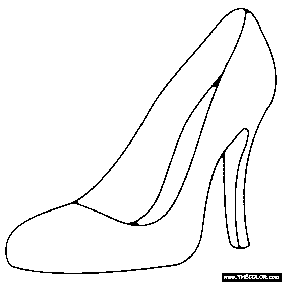 High Heels Coloring Page