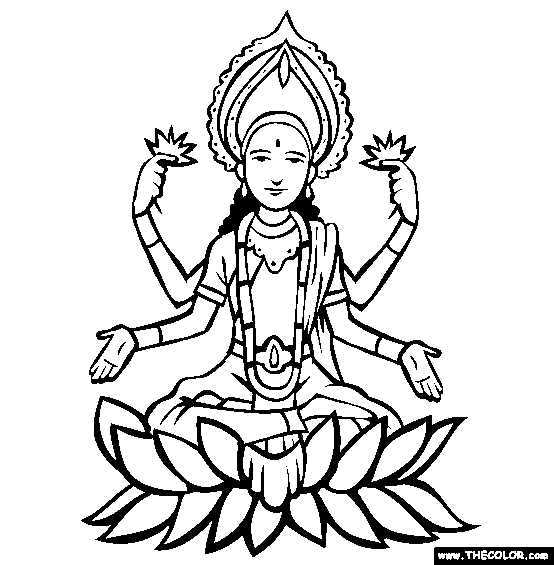 hindu coloring pages