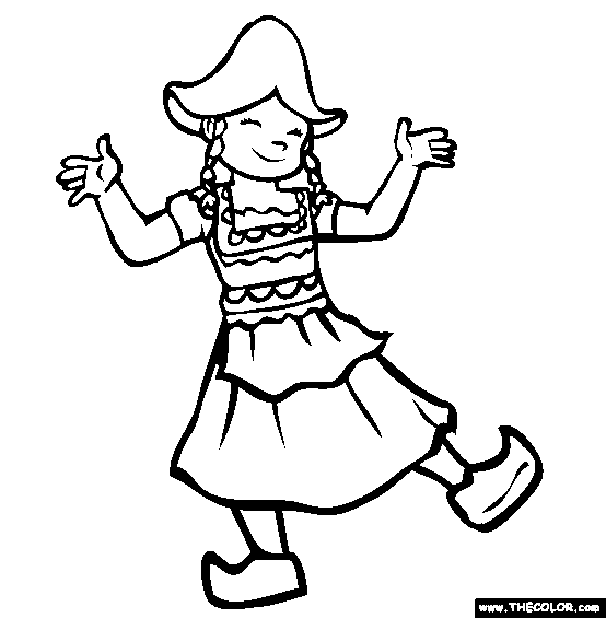 Holland Coloring Page