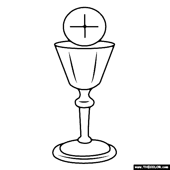 Holy Communion Coloring Page