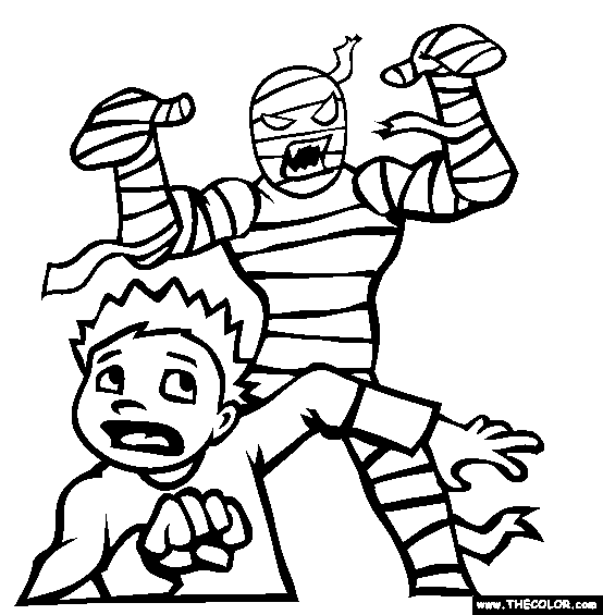 Horror Coloring Page