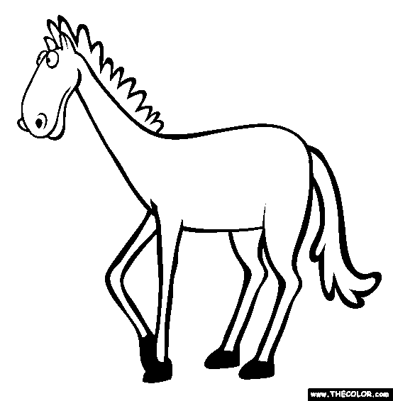 Horse Coloring Page