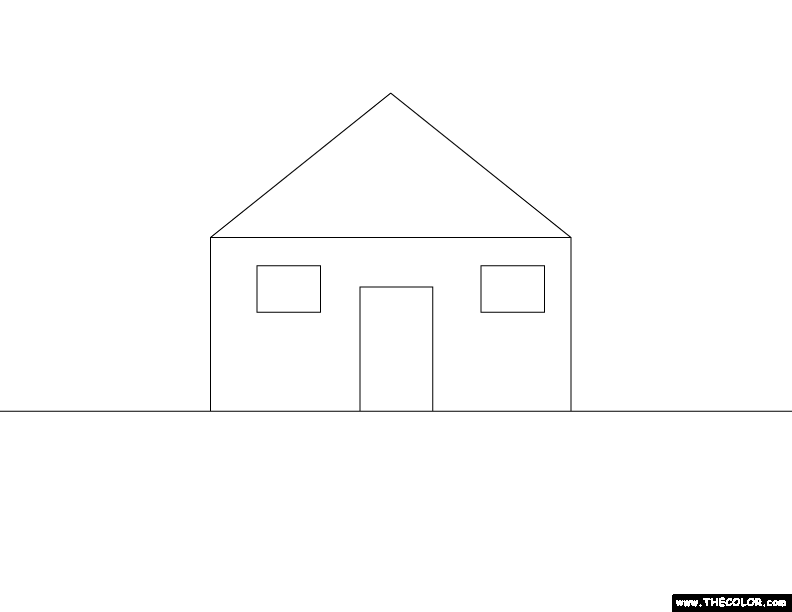 House Coloring Page House Coloring Page