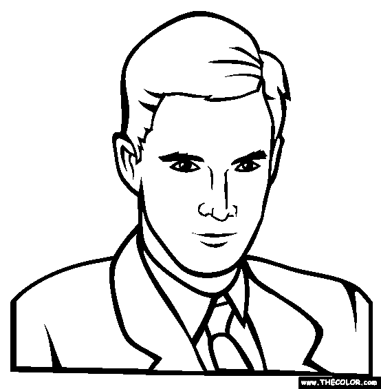 Howard Hughes Coloring Page