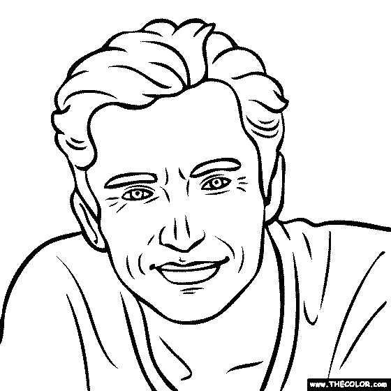 Hugh Jackman Coloring Page