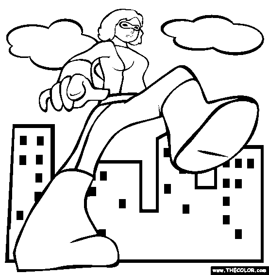 Humongous Girl Coloring Page