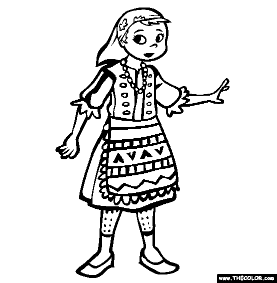 Hungary Coloring Page