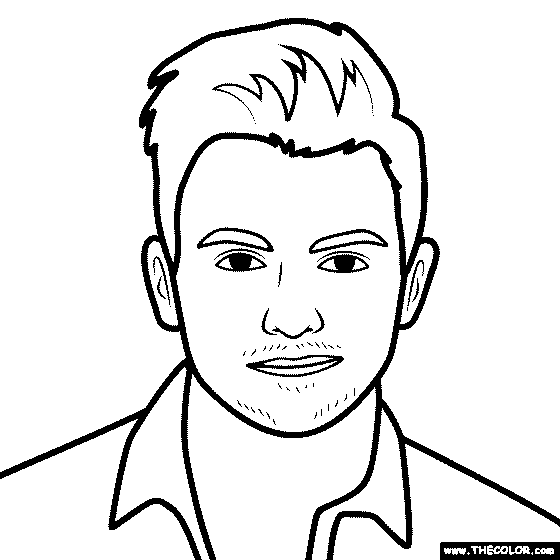 Hunter Hayes Coloring Page