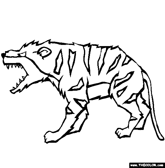 Hyaenodon Coloring Page