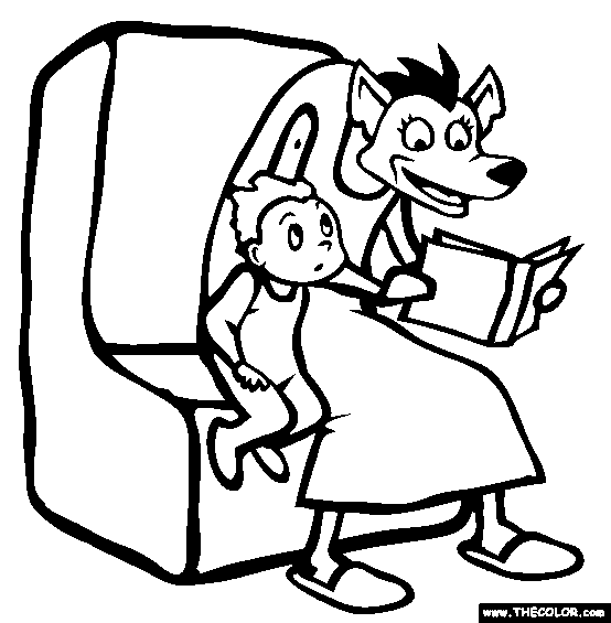 Hyena The Babysitter Online Coloring Page