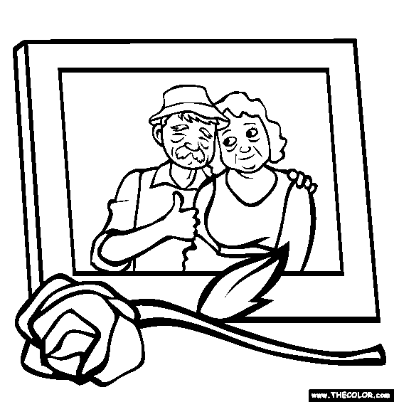 In Memory Coloring Page