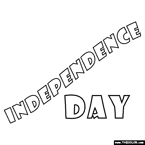 Independence Day Coloring Page