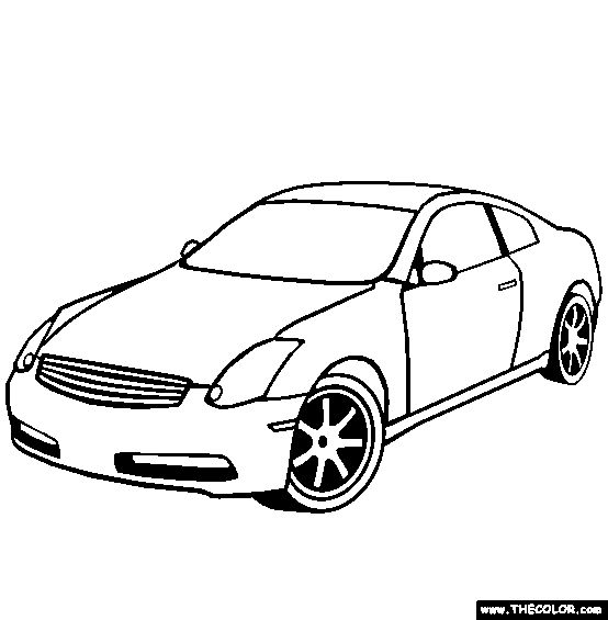 Infiniti G35 Coupe Coloring Page