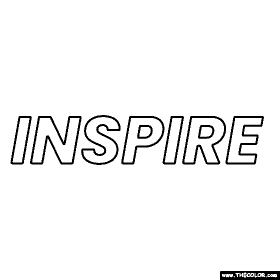 Inspire Coloring Page