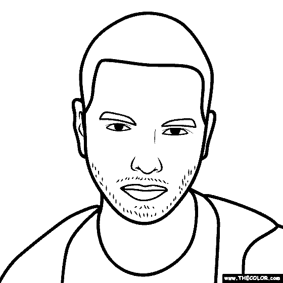 J Balvin Coloring Page