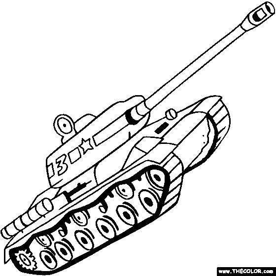 JS IS Tank Coloring Page