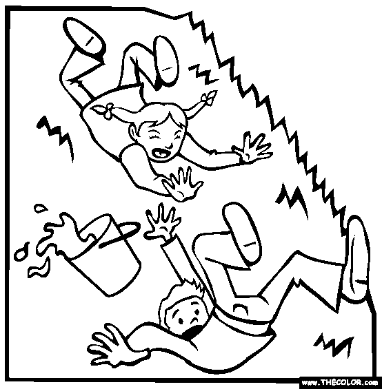 Jack And Jill Coloring Page