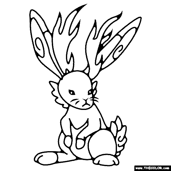 Jackalope Coloring Page