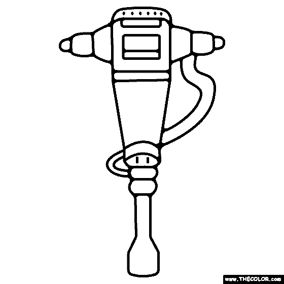 Jackhammer Coloring Page