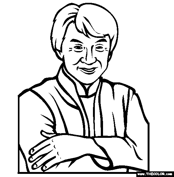 Jackie Chan Coloring Page