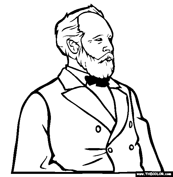 James A Garfield Coloring Page
