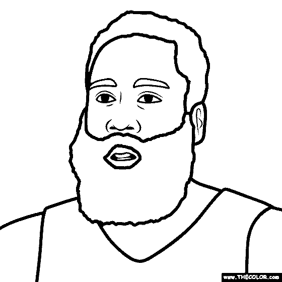 James Harden Coloring Page