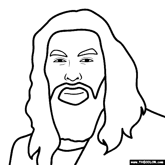 Jason Momoa Coloring Page