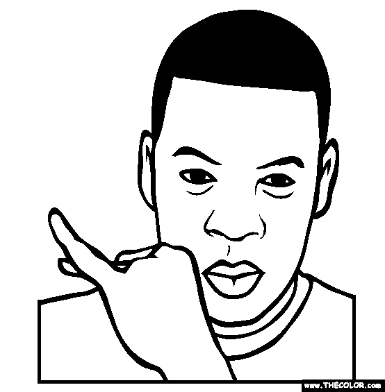 Jay-Z Shawn Corey Carter Coloring Page