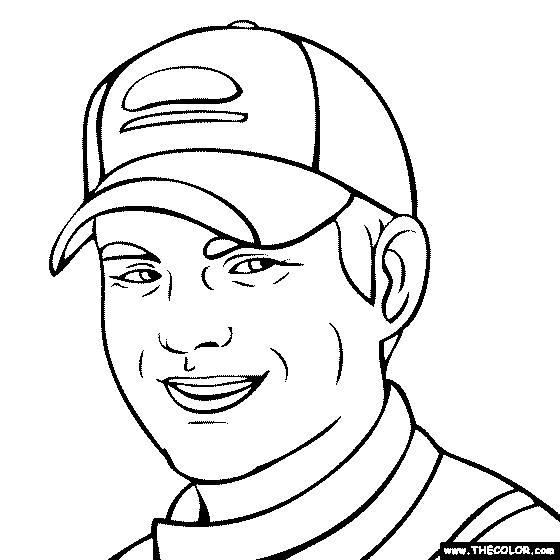 Jeff Gordon Coloring Page