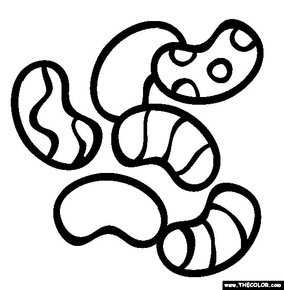 Jelly Beans Coloring Page