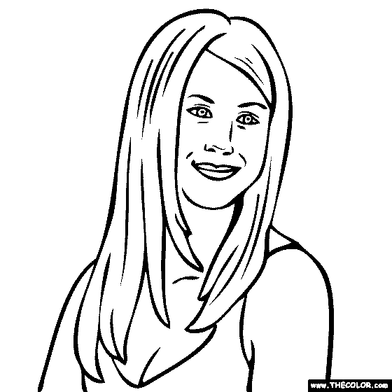 Jennifer Aniston Coloring Page
