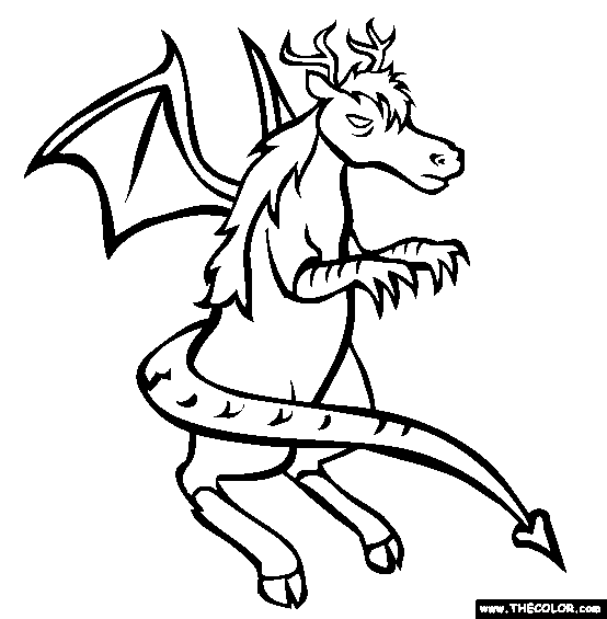 Jersey Devil Coloring Page