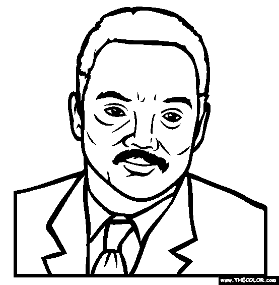 Jesse Jackson Coloring Page