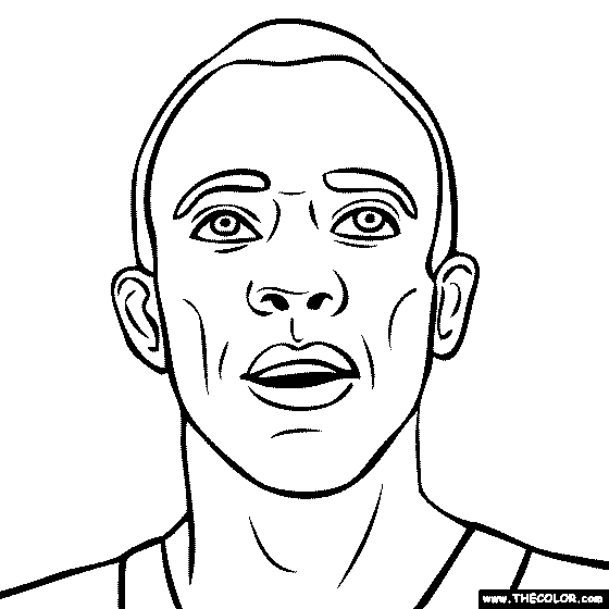 Jesse Owens Coloring Page