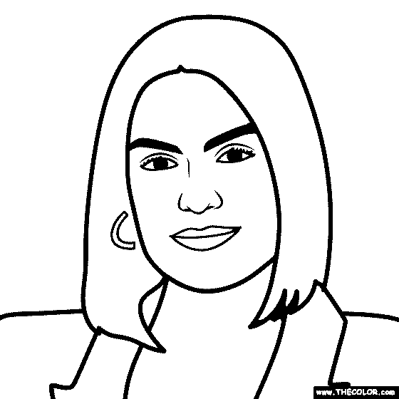 Jessie J Coloring Page