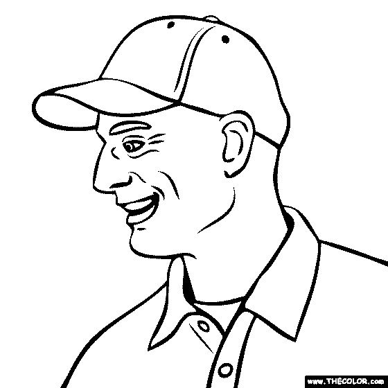 Jim Furyk Coloring Page