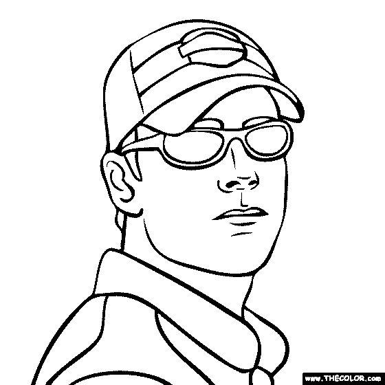 Jimmie Johnson Coloring Page