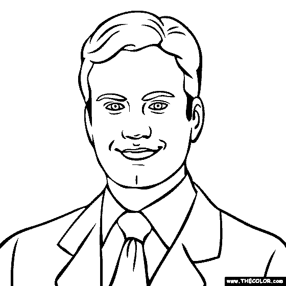 Jimmy Kimmel Coloring Page