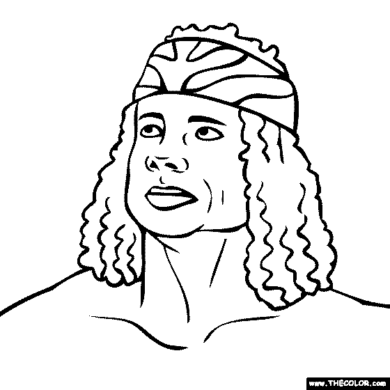 Jimmy Superfly Snuka Coloring Page