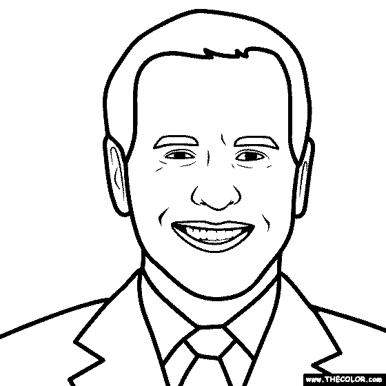 Joe Biden Coloring Page