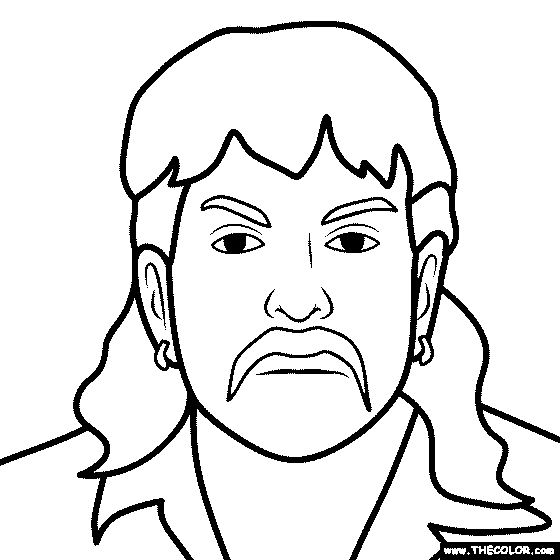 Joe Exotic Coloring Page