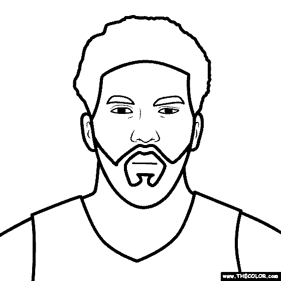 Joel Embiid Coloring Page