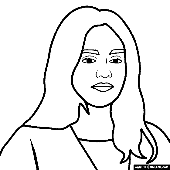 Joey King Coloring Page
