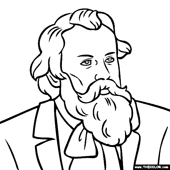 Johannes Brahms Coloring Page